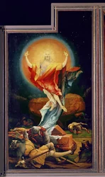 Zmartwychwstanie Chrystusa, z ołtarza z Isenheimu (prawe skrzydło), ok. 1512-16